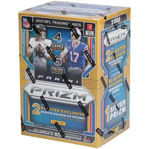 2021 Panini Prizm Football Blaster Box (Orange Ice Prizms!) (Fanatics) - CardVault Collections
